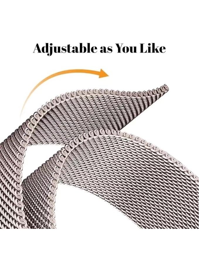 Band for Huawei Watch Fit 3 2024, Magnetic Ring Strap, Stainless Steel Wristband, Classic Business Style, Metal Mesh Band for Huawei Watch Fit 3, Women Men, Silver - Image 5