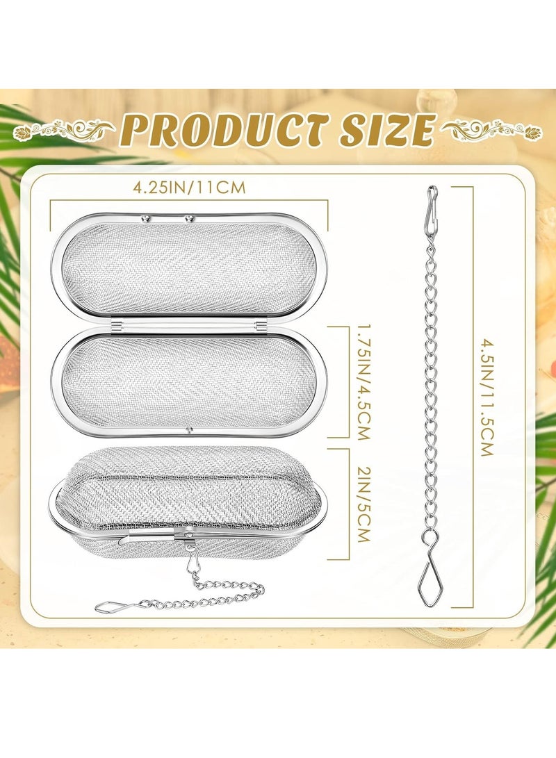 1pc Tea Herbal Spice Filter Infuser, Kitchen Herb Infuser Pod, Stainless Steel Mesh, For Herbs, Spices, and Loose Teas, Tea filter - Image 2