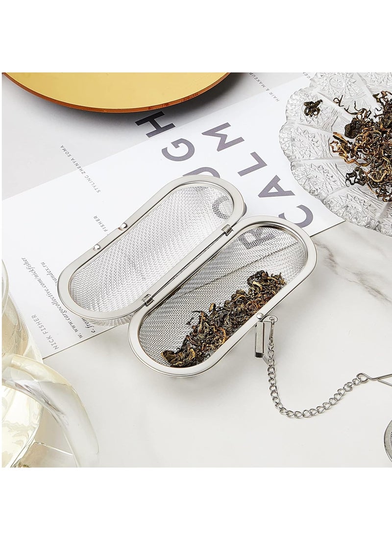 1pc Tea Herbal Spice Filter Infuser, Kitchen Herb Infuser Pod, Stainless Steel Mesh, For Herbs, Spices, and Loose Teas, Tea filter - Image 5