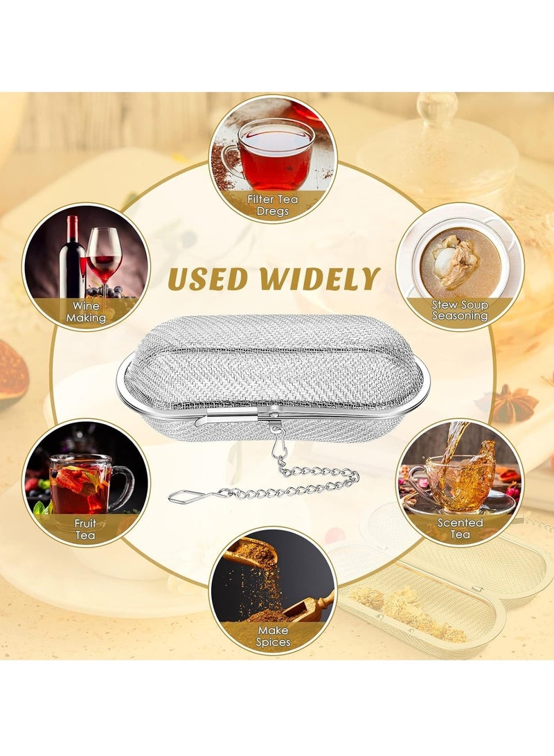 1pc Tea Herbal Spice Filter Infuser, Kitchen Herb Infuser Pod, Stainless Steel Mesh, For Herbs, Spices, and Loose Teas, Tea filter - Image 4