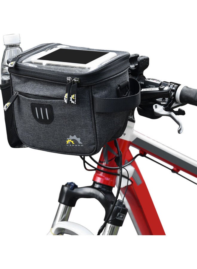 NIBEMINENT 3L Bike Phone Bags with Touch Screen Pocket Waterproof Bicycle Top Tube Mount Front Handlebar Storage Bag Cycling Pack 24*15*18cm  - Image 1