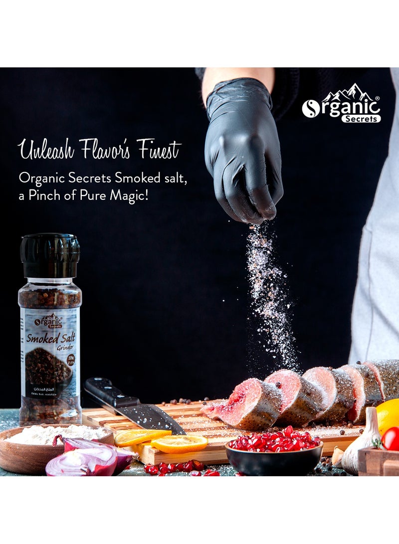 Organic Secrets Smoked Salt by Organic Secrets - 225G Grinder - Image 3