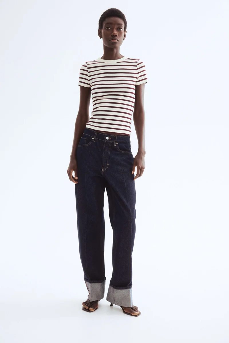 اتش اند ام تي-شيرت من خامة مرنة