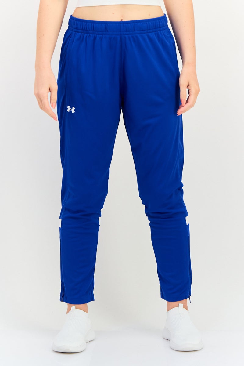 UNDER ARMOUR سروال تدريب فضفاض للنساء، أزرق - Image 1