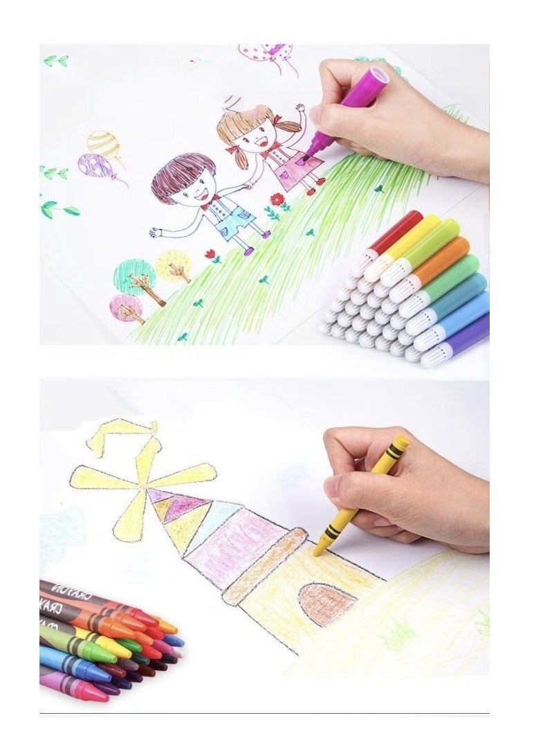 Generic 145 Pieces Of High-End Double-Layer Children's Painting Set - Image 4