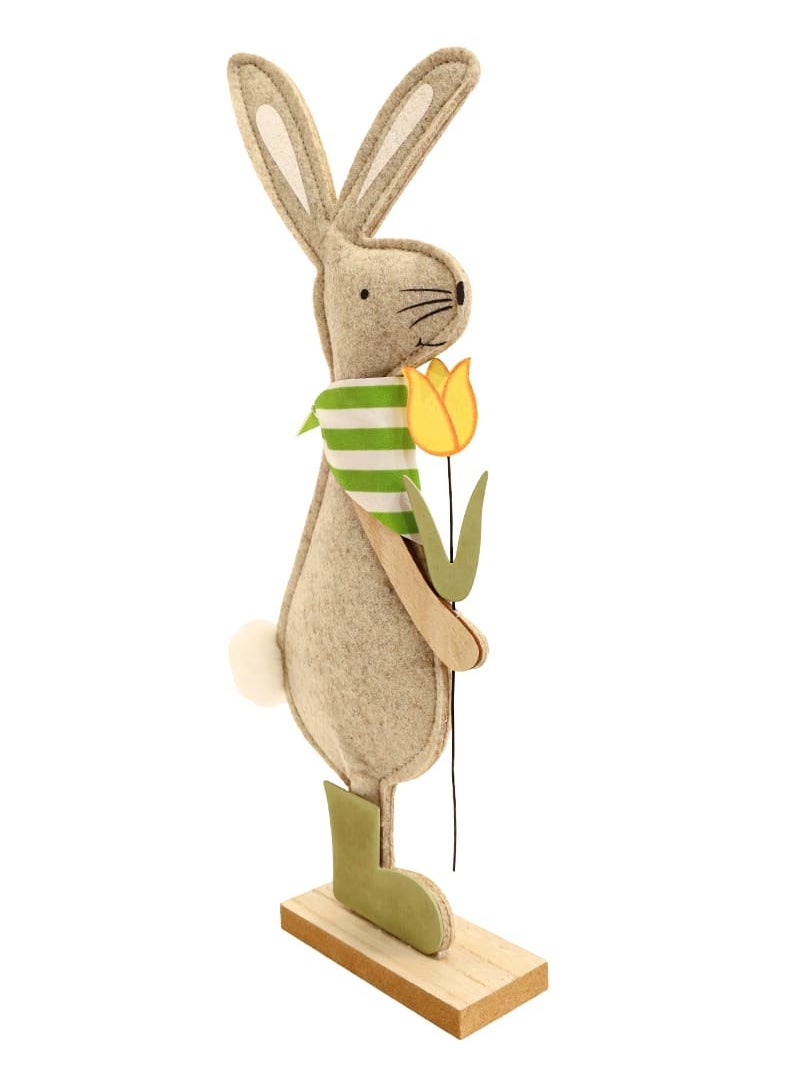 Wooden Decorative Piece – Bunny Couple Design (Dimension: 12 cm*5 cm *40 cm) (250 gram) | A Touch of Warmth and Joy for Your Home
