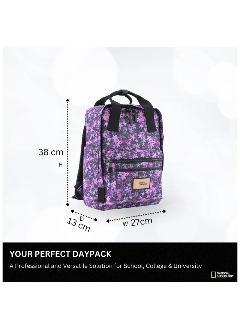 ناشيونال چيوغرافيك National Geographic LEGEND Large Backpack Phlox Moss For Men And Women, Durable Water Resistant Padded Laptop Casual Phlox Moss Purple Daypack, Bag For School College Office Leisure Outdoor Travel