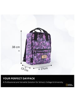 NATIONAL GEOGRAPHIC National Geographic LEGEND Large Backpack Phlox Moss For Men And Women, Durable Water Resistant Padded Laptop Casual Phlox Moss Purple Daypack, Bag For School College Office Leisure Outdoor Travel  - Image 2