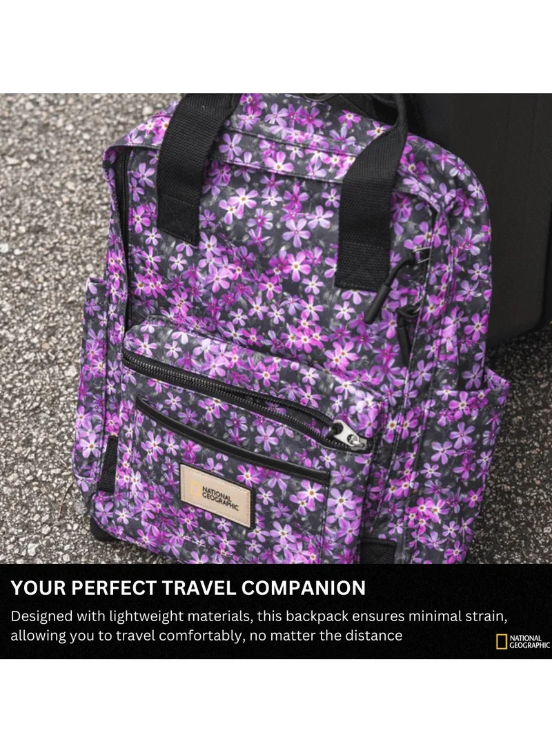 National Geographic 15 National Geographic LEGEND Small Backpack Phlox Moss For Men And Women, Durable Water Resistant Padded Laptop Casual Phlox Moss Purple Daypack, Bag For School College Office Leisure Outdoor Travel  | Best Price UAE