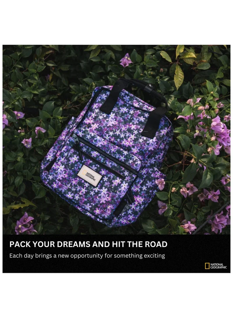 National Geographic 15 National Geographic LEGEND Small Backpack Phlox Moss For Men And Women, Durable Water Resistant Padded Laptop Casual Phlox Moss Purple Daypack, Bag For School College Office Leisure Outdoor Travel  | Best Price UAE