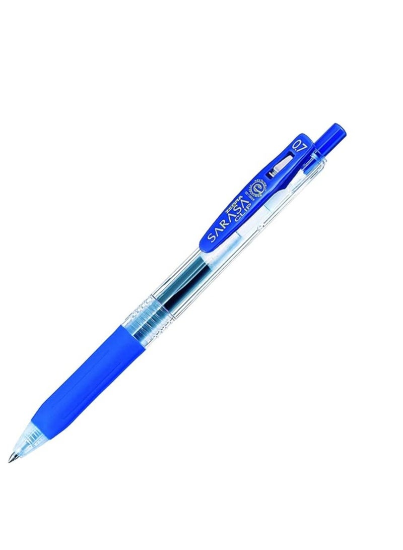 Zebra 0.7 Sarasa Clip Gel Ink Rollerball Pen 12 Pieces Set  Blue - Image 2