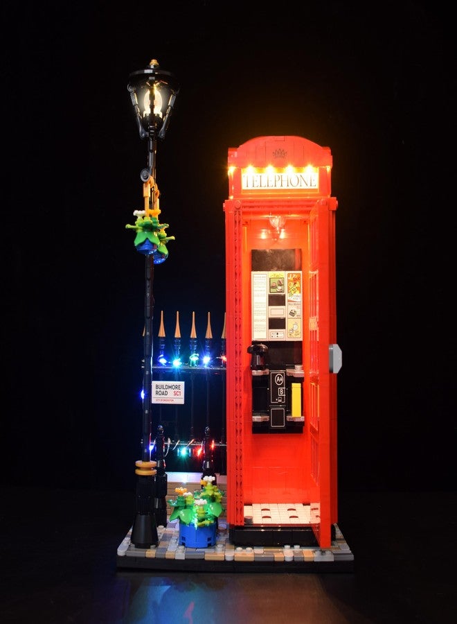 LightGo LED Lighting Kit Designed for Lego 21347 Red London Telephone Box Building Set - Not Include Model (Remote Version) - Image 3