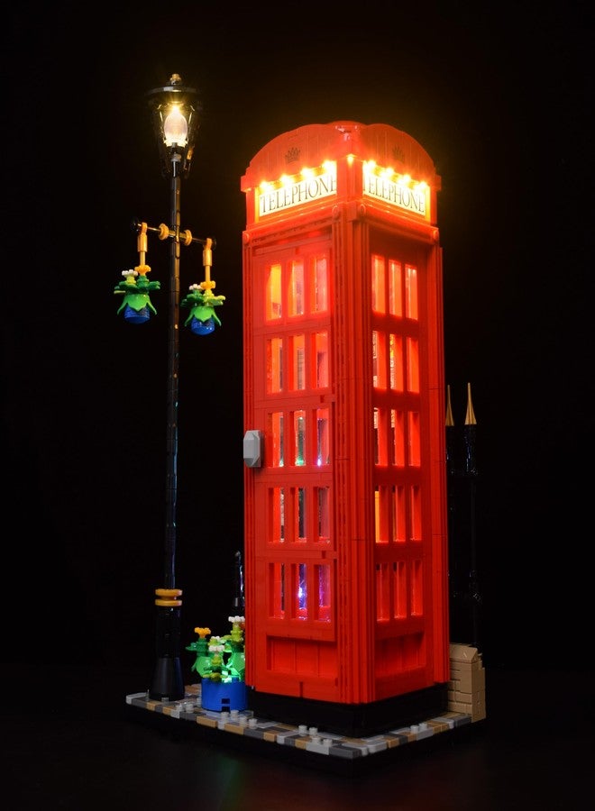 LightGo LED Lighting Kit Designed for Lego 21347 Red London Telephone Box Building Set - Not Include Model (Remote Version) - Image 4