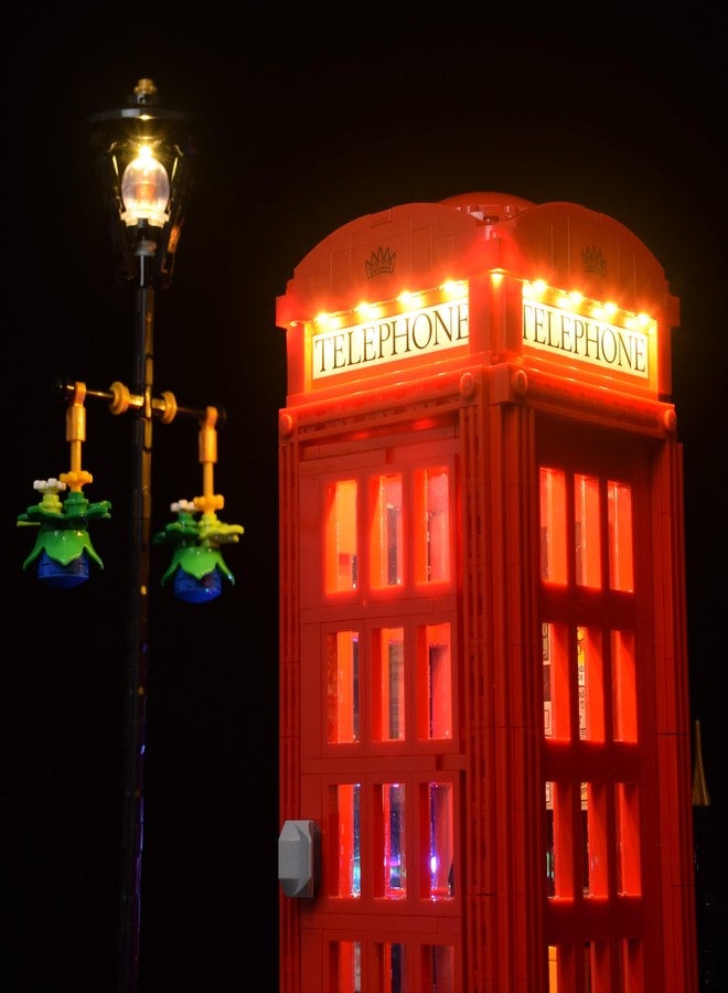 LightGo LED Lighting Kit Designed for Lego 21347 Red London Telephone Box Building Set - Not Include Model (Remote Version) - Image 5