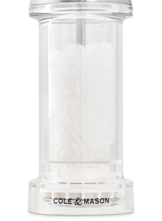 Cole & Mason 605 Refillable Spice Mill - Kitchen & Home Accessory - Table Salt Grinder - Salt Included - Acrylic - New Salt Mill 5.5" - Image 5
