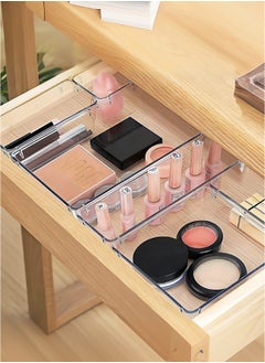 Generic drawer storage basket storage box acrylic transparent partition storage combination set  - Image 1