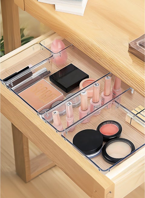 drawer storage basket storage box acrylic transparent partition storage combination set