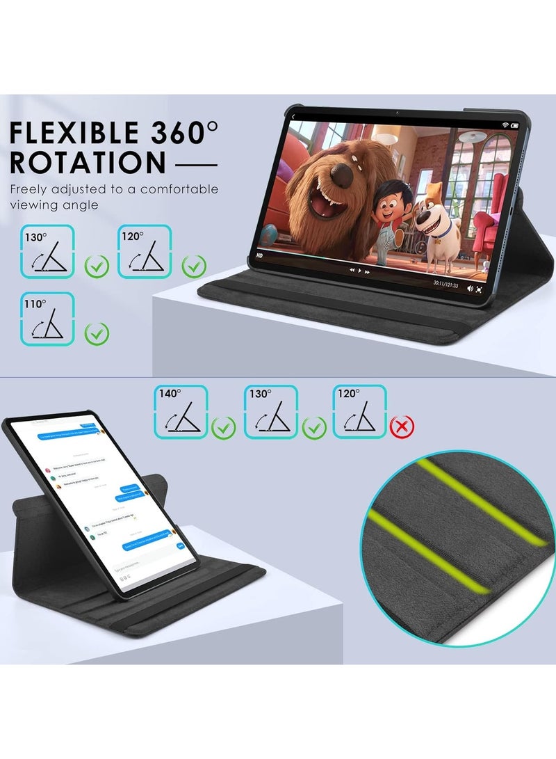 Case Compatible with Honor Pad 8 12 inch 2022 Tablet Protector Pebbled Rotating 360 Solid Color Protective Case Holster - Image 3
