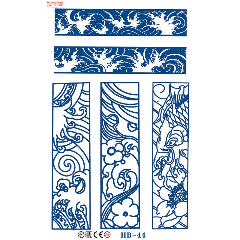 Half Juice Herbal Tattoo Sticker Waterproof Lasting Men'S And Women'S Tattoo Text Tattoo Sticker Real Tattoo - Image 5