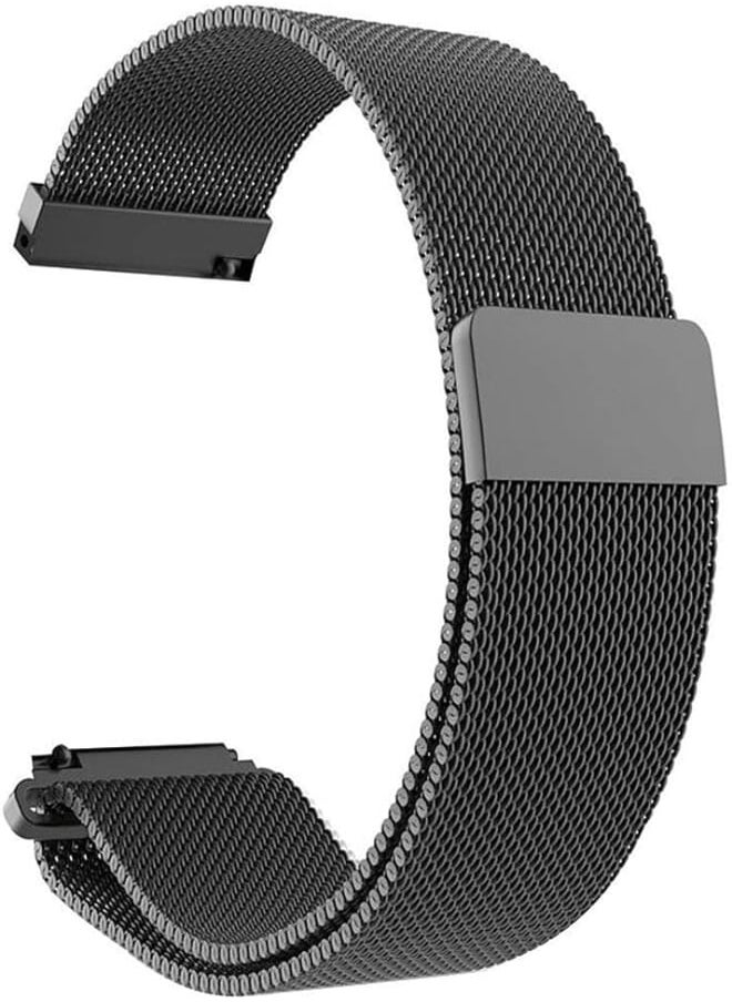 SBAQ - Sbaq Magnetic Stainless Steel Band for Samsung S3 Smart Watch , Black - Image 1