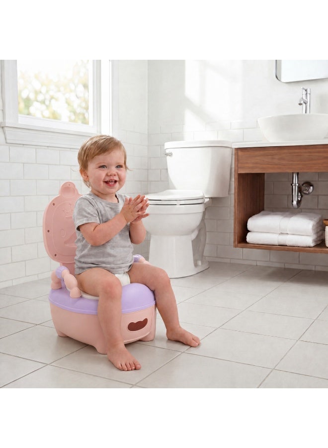 Toddler Potty Training Chair with Armrests and Backrest - Comfortable and Easy Clean - Image 1