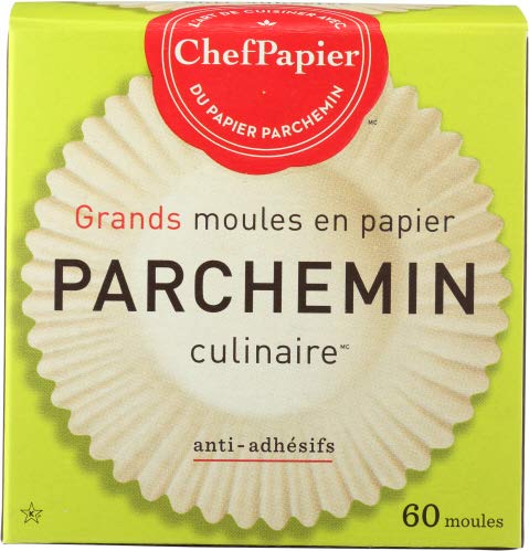 PaperChef Culinary Parchment Large Baking Cups 60 per box (Pack of 6 boxes) - Image 1