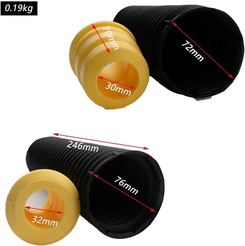 Vuzmode Front Dust Cover Air Shock Absorber Rubber Bellow Dust Boot Kit - Image 2