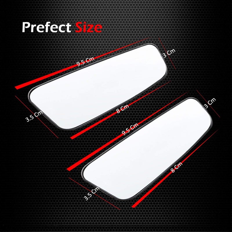 NALACAL 2 Pieces Blind Spot Mirrors for Car Rear View - Rectangular Convex Automotive Mirrors - Image 5