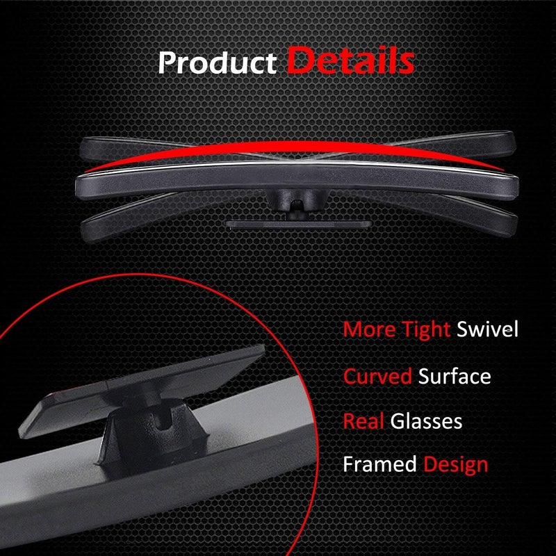 NALACAL 2 Pieces Blind Spot Mirrors for Car Rear View - Rectangular Convex Automotive Mirrors - Image 4