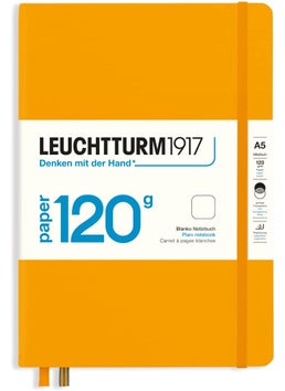 LEUCHTTURM1917  120G Special Edition  Medium A5 Plain Hardcover Notebook Rising Sun  203 Numbered Pages with 120gsm Paper