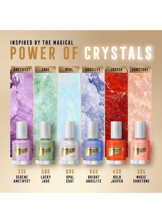 Max Factor - Miracle Pure Nail Polish, Healing Crystal Collection - Lucky Jade, 12ml - Image 1