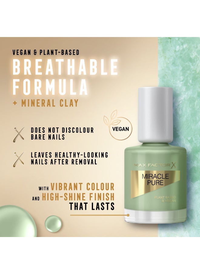 Max Factor - Miracle Pure Nail Polish, Healing Crystal Collection - Lucky Jade, 12ml - Image 1
