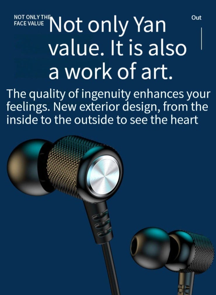 Wireless bluetooth headset sports binaural in-ear neck hanging neck headset super long standby battery life blue - Image 5