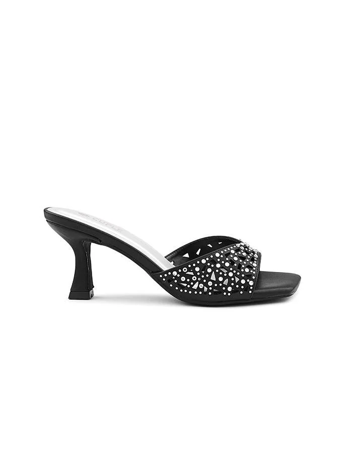 Cuple Cuple Embellished Multi Strap Flat Slides