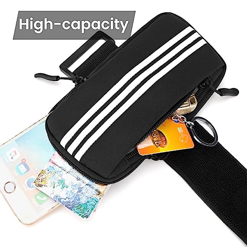 Optifit® Armband for Mobile Phone Running with Luminous, Waterproof Phone Holder for Running for iPhone 14 PRO MAX/13/12, Dual Layer Large Capacity Arm Band with Card Holder for Within 7in 's Mobile - Image 3