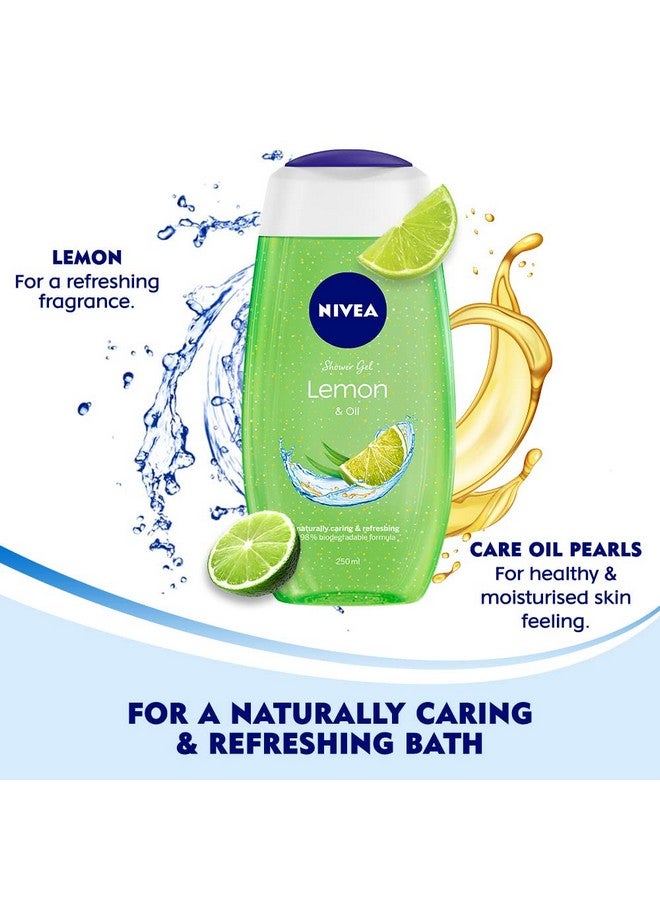 Nivea Bath Care Lemon And Oil Shower Gel 250Ml - Image 3