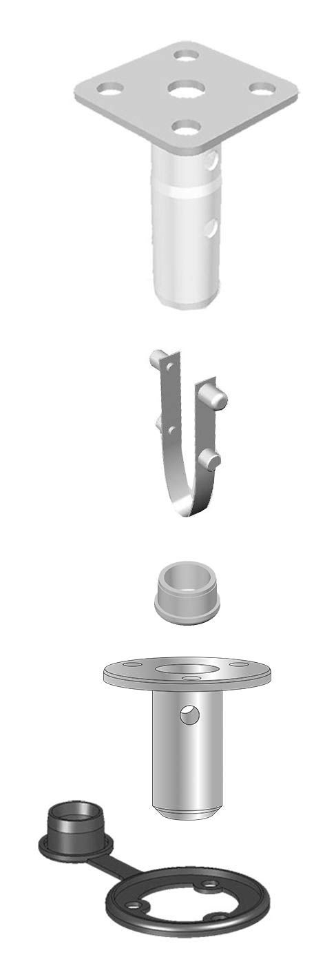 Magma Products, T10-326 Single Locking Flush Deck Socket Mount, Multi, One Size - Image 4