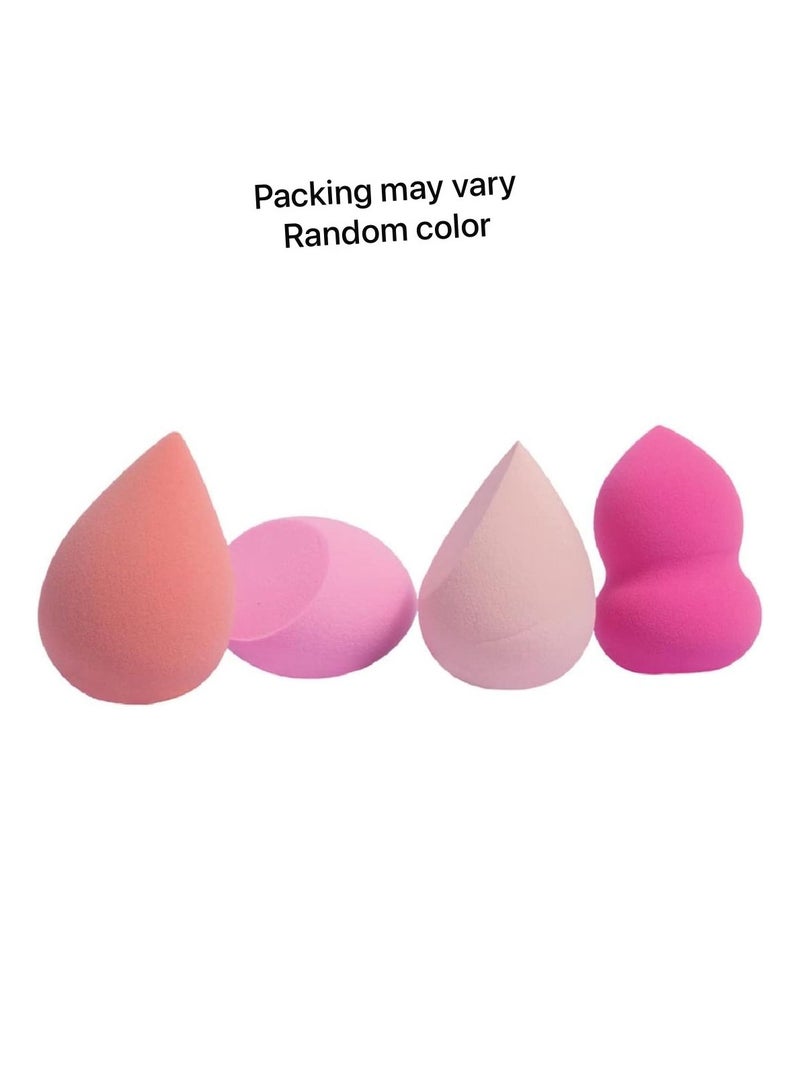 A set of 4 beauty blender sponges for applying makeup, random color - Image 1