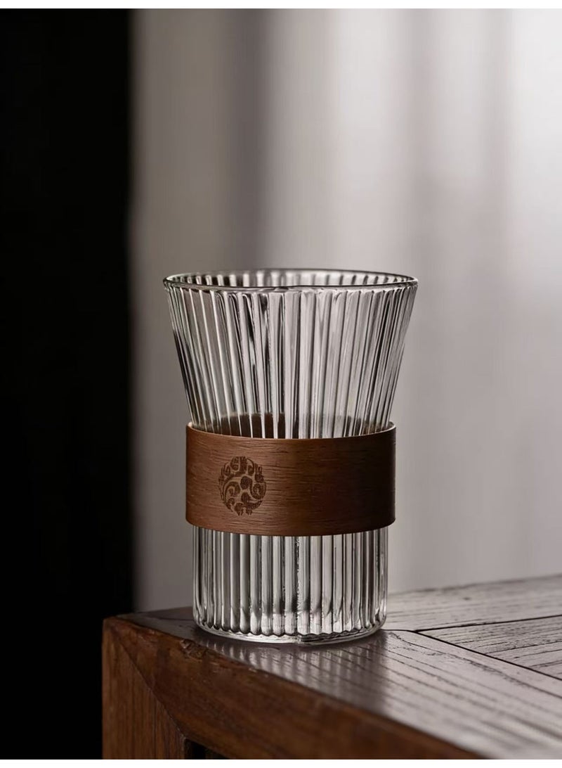 أنا اشتريت فنجان قهوة زجاجي شفاف بسعة 300 مللي لتر ومقاوم للحرارة لشرب الشاي الصافي صباحًا - Image 1