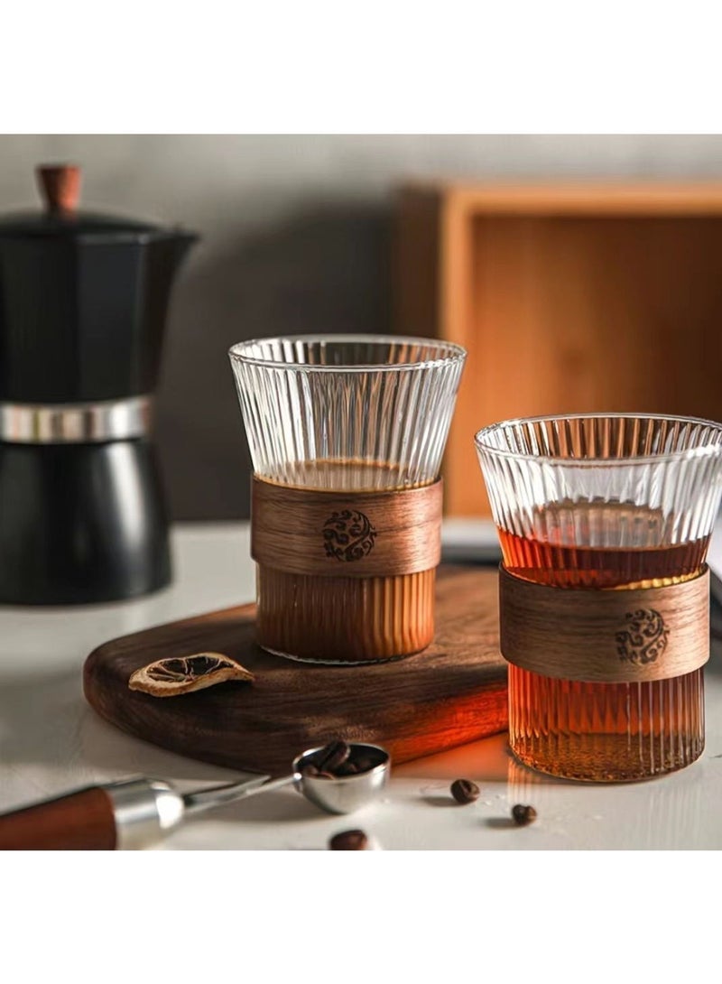 أنا اشتريت فنجان قهوة زجاجي شفاف بسعة 300 مللي لتر ومقاوم للحرارة لشرب الشاي الصافي صباحًا - Image 4