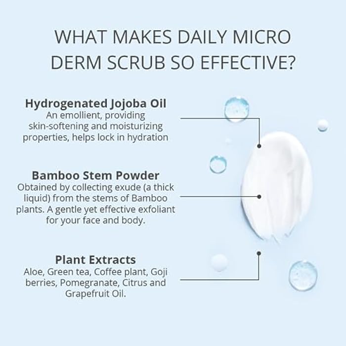 Stemulation Daily Micro Derm Scrub - Gentle Exfoliator Scrub For Face And Body - Aloe Based Antioxidant Complex For Refined Healthy Skin - Image 2