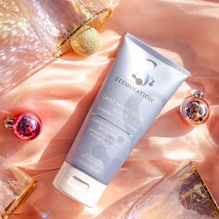 Stemulation Daily Micro Derm Scrub - Gentle Exfoliator Scrub For Face And Body - Aloe Based Antioxidant Complex For Refined Healthy Skin - Image 5