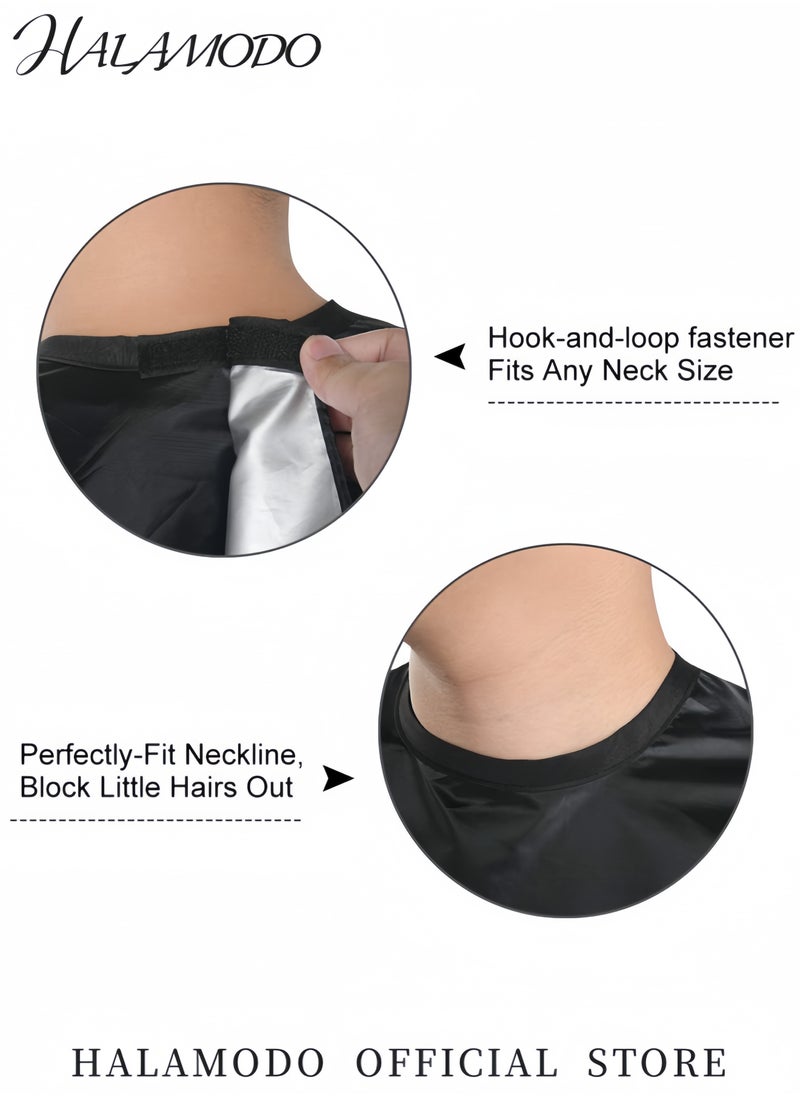 HALAMODO Unisex Barber Cape All Purpose Styling Chemical Hair Cutting Cape with Adjustable Snap Closure Multi-functional Salon Hairdressing Cover for Hair Coloring Cutting Styling and Shampooing  - Image 5
