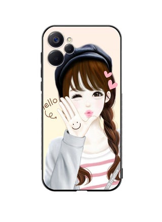 Protective Case Cover For Realme 9i 5G Hello Girl Design Multicolour - pzsku/ZC7BE7D02886C0DDF130FZ/45/_/1668422482/c4cc253b-591d-4418-8a6f-48b7ef213fac