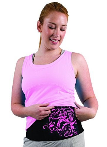 GoFit Women’s Neoprene Waist Trimmer - Abdominal Toning Full, Black - Image 2