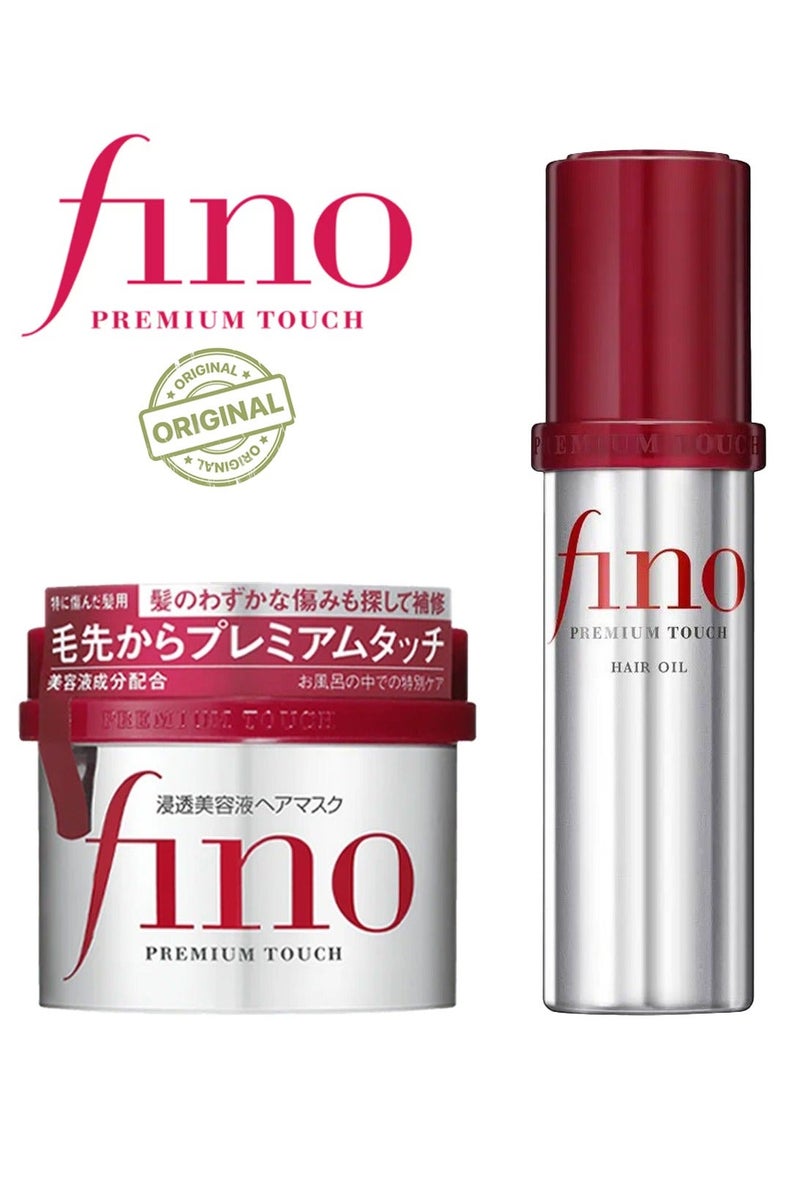 Fino 2-Piece Fino Premium Touch Hair Mask 230g & Hair Oil 70ml - Image 1