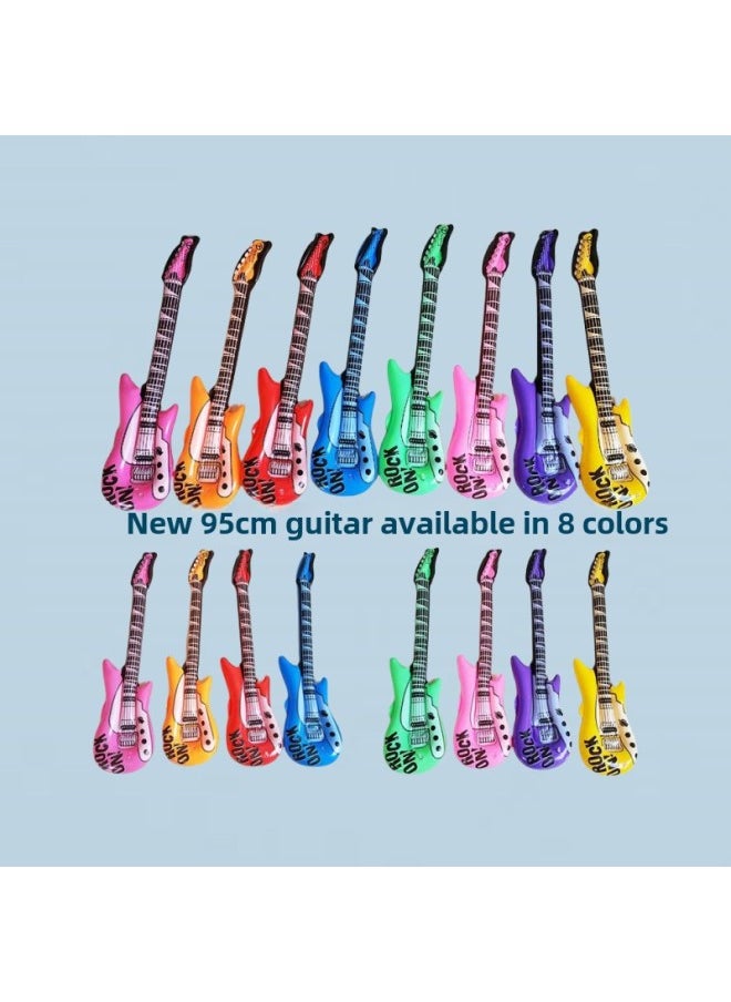 Inflatable Musical Instrument Balloon European And American Party Toys Entertainment Interactive Props Inflatable Guitar Balloon Saxophone-Color:Inflatable Pipa  - Image 4