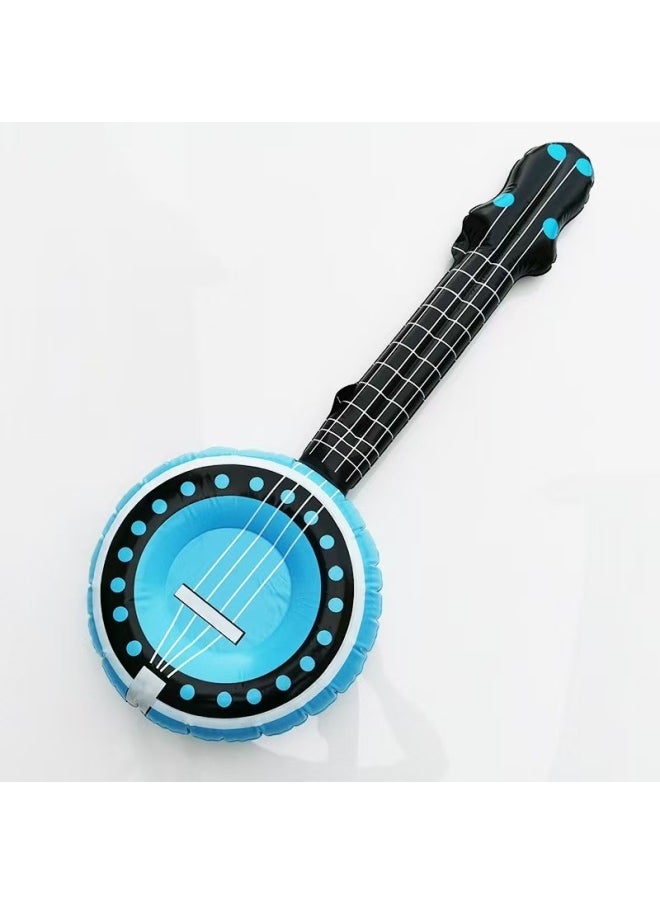 Inflatable Musical Instrument Balloon European And American Party Toys Entertainment Interactive Props Inflatable Guitar Balloon Saxophone-Color:Inflatable Pipa  - Image 1