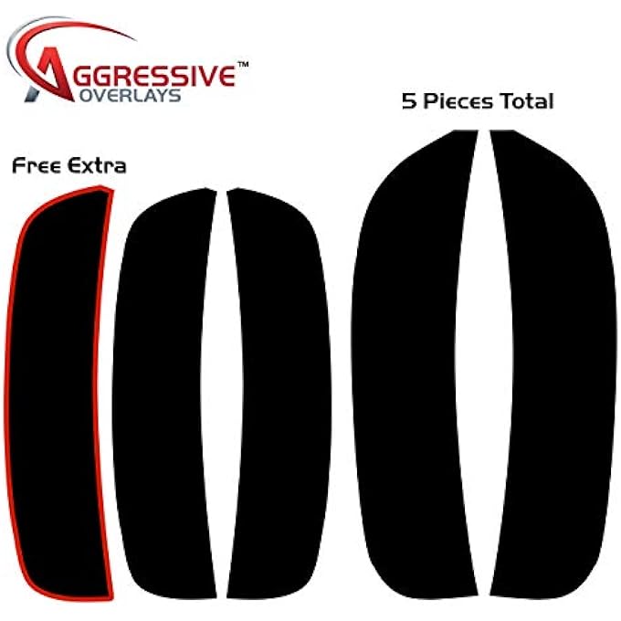 rayihni For 20152020 Dodge Charger Front  Rear Tinted Side Marker Light Overlays  Precut Smoked Vinyl Tint Film Black Out Dark Smoked 20 Dark Smoked - Image 3