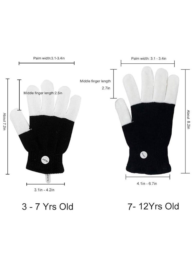 Luwint Kids LED Gloves Finger Light up Gloves - Flashing Autistic Cool Toys for Boys Girls, Children 3-7 Years - Image 5